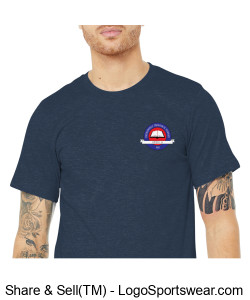 Bella + Canvas Unisex Heathered Jersey Short-Sleeve T-Shirt Design Zoom